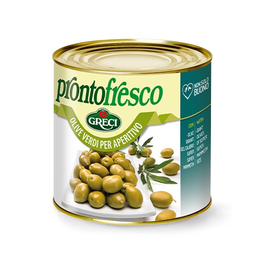 Levně Zelené olivy celé velké až aperitiv 1,6kg Italské