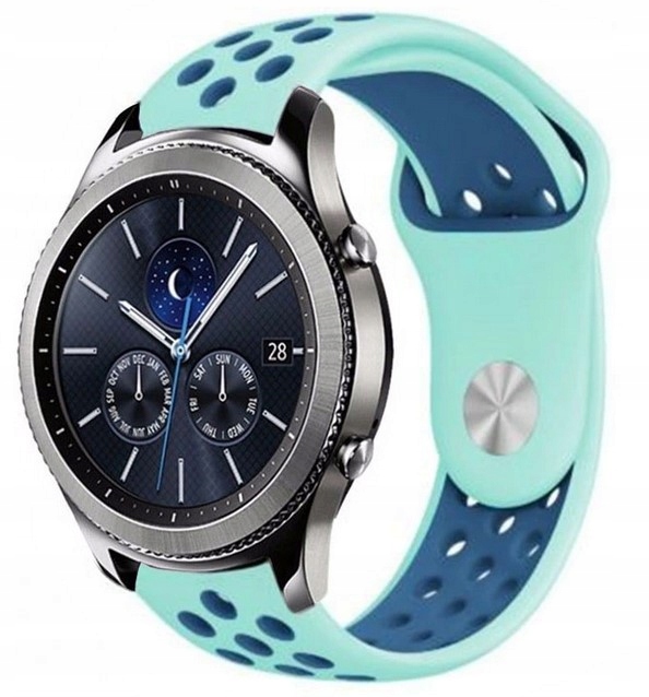 Seledynowo-Granatowy Pasek Samsung Galaxy Watch 3 45mm (Tech-Band)