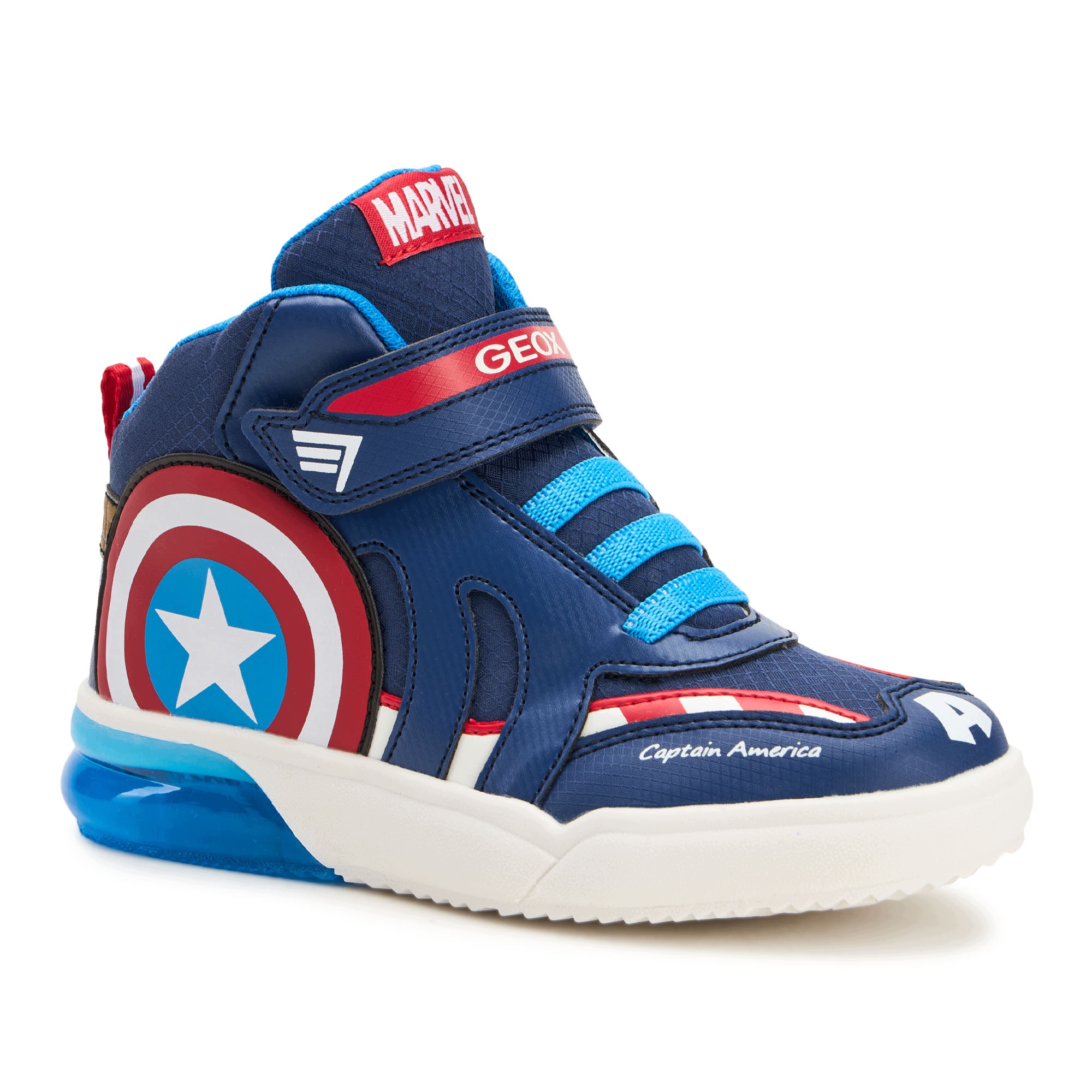 Dětské boty Geox Grayjay ocean blue/red