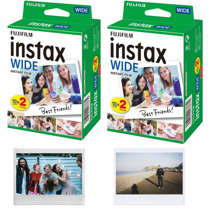 Sada náplní Instax Wide 40 fotografií pro fotoaparát Instax Wide 300 400 Evo Foto