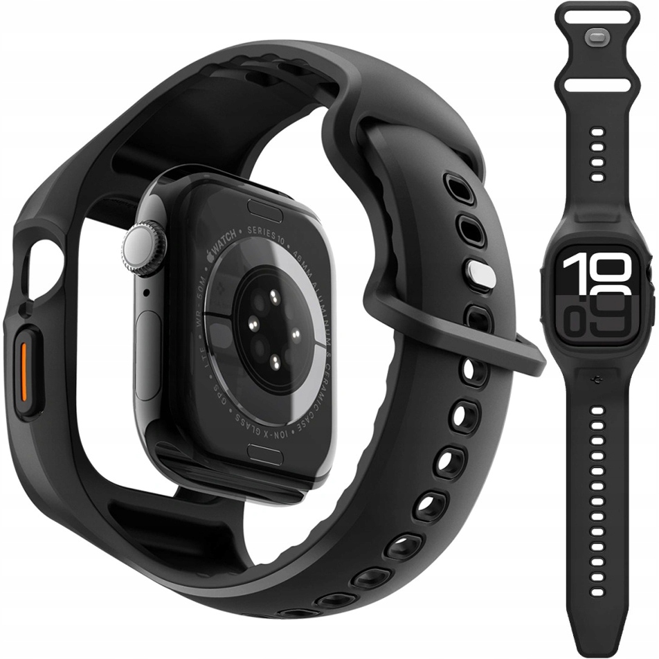 Pouzdro s řemínkem pro Apple Watch 10 46 mm, Spigen Liquid Air Pro, silikonové