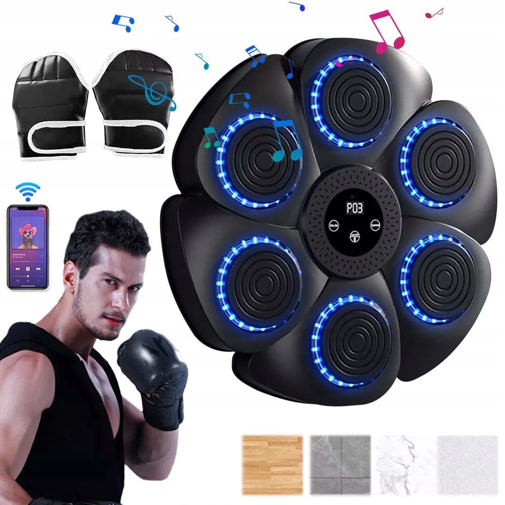 Bluetooth Elektronická Hudba Boxerský Štít 9 Rychlostních Režimů S Rukavicemi