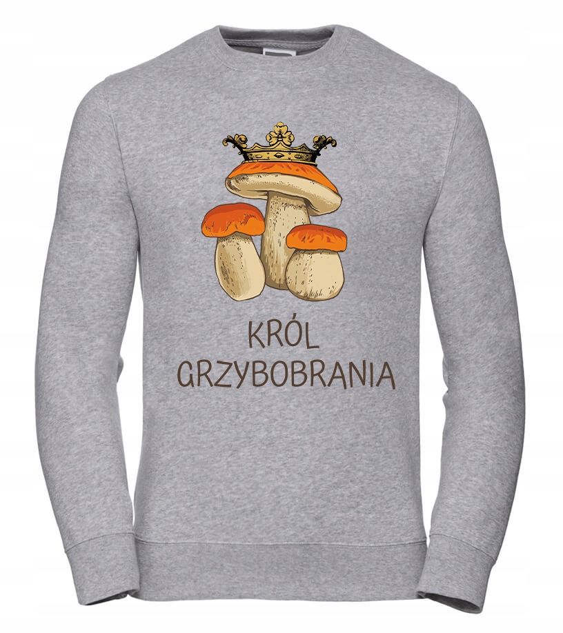 Pánská Mikina Král houbaření 2XL Šedá Pro něj Chlapa Manžela Chlapa