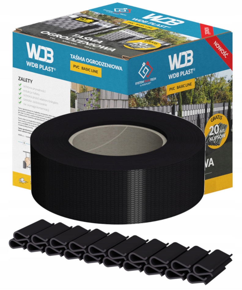 

Taśma Ogrodzeniowa Czarna Ogrodzenie Płot Siatkę