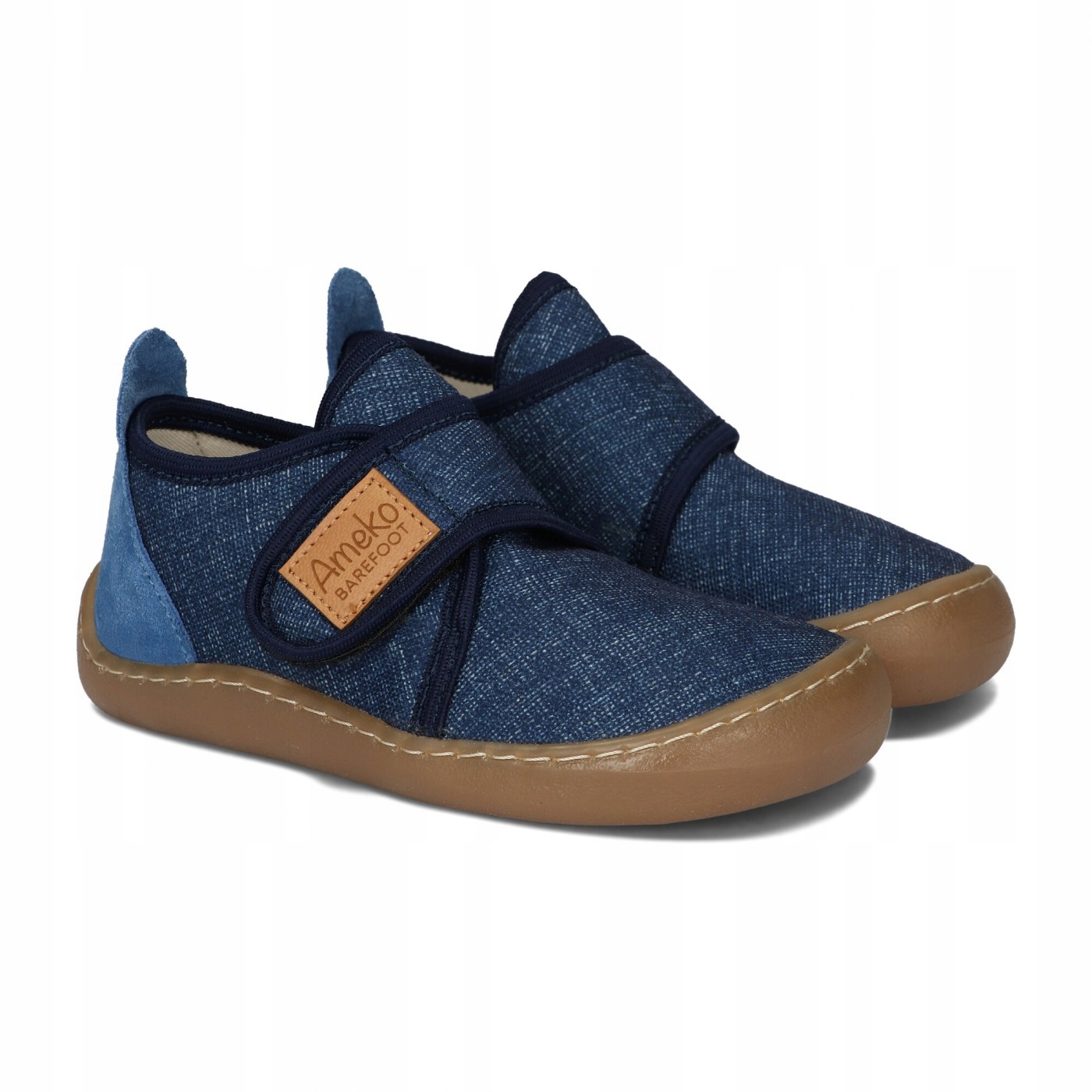 Ameko Lekkie Miękkie Kapcie Szkolne Dziecięce Barefoot Piko Jeans R 29