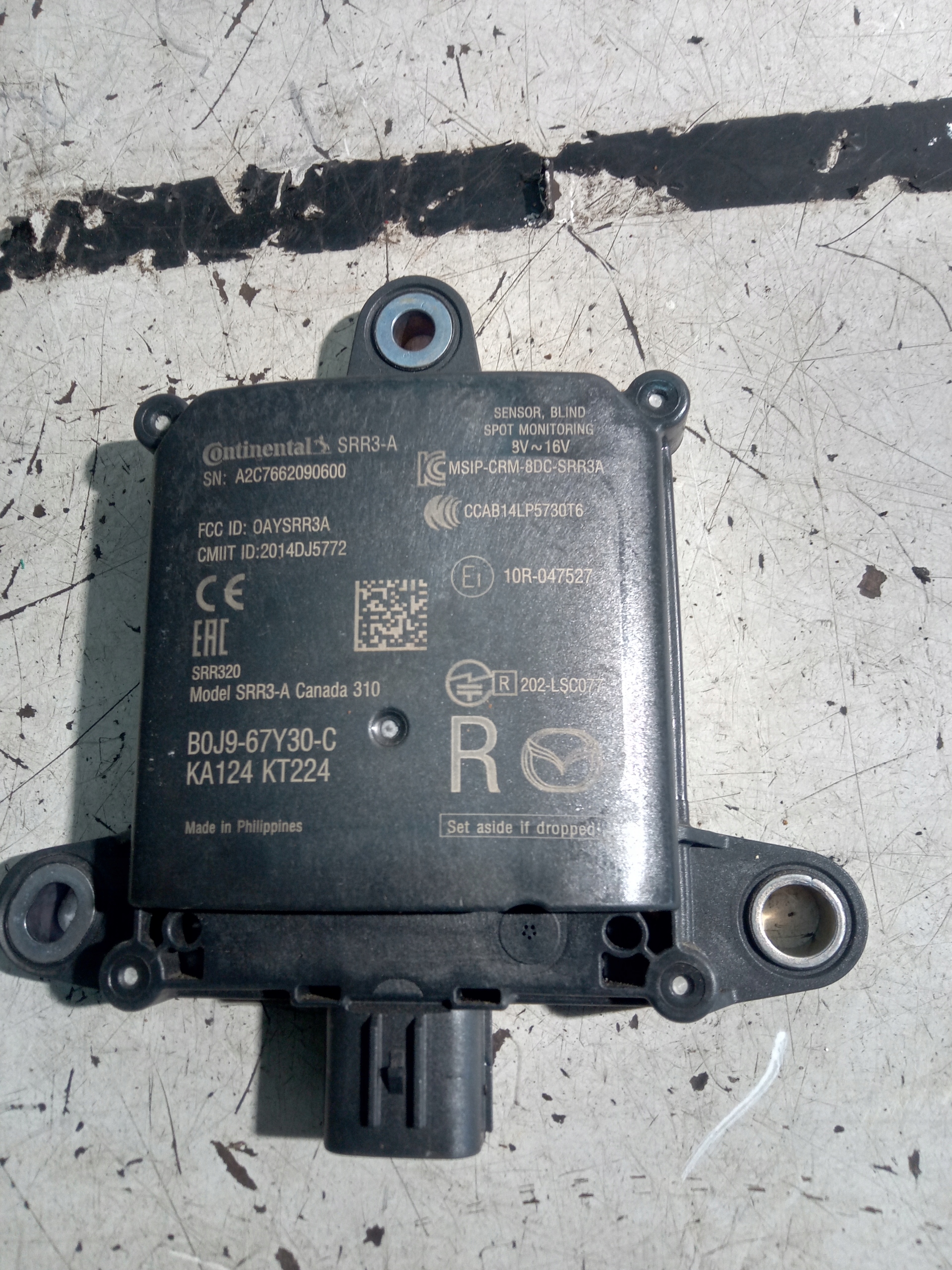 B0J9-67Y30-C - MAZDA 3 IV BP РАДАР ДАТЧИК СЛЕПЫХ ЗОН