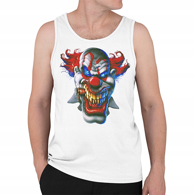 TANK TOP HORROR/ROCK SCARY CLOWN