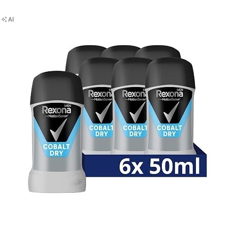 Rexona Men Cobalt Dry antiperspirant v tyčince pro muže 6 x 50 ml