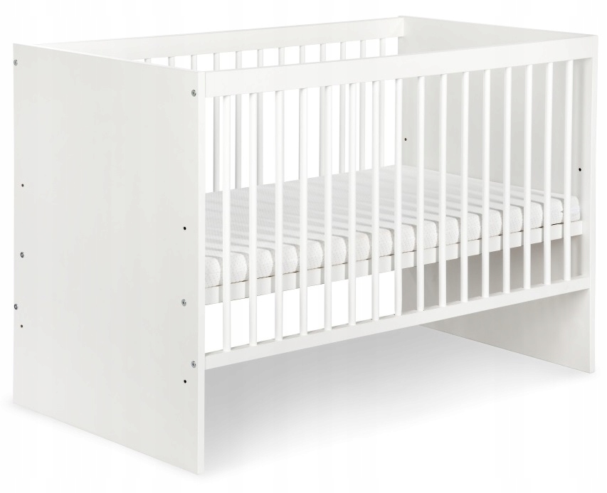 KLUPŚ BIAŁE DZIECIĘCE ŁÓŻECZKO KAROLINA I 120X60