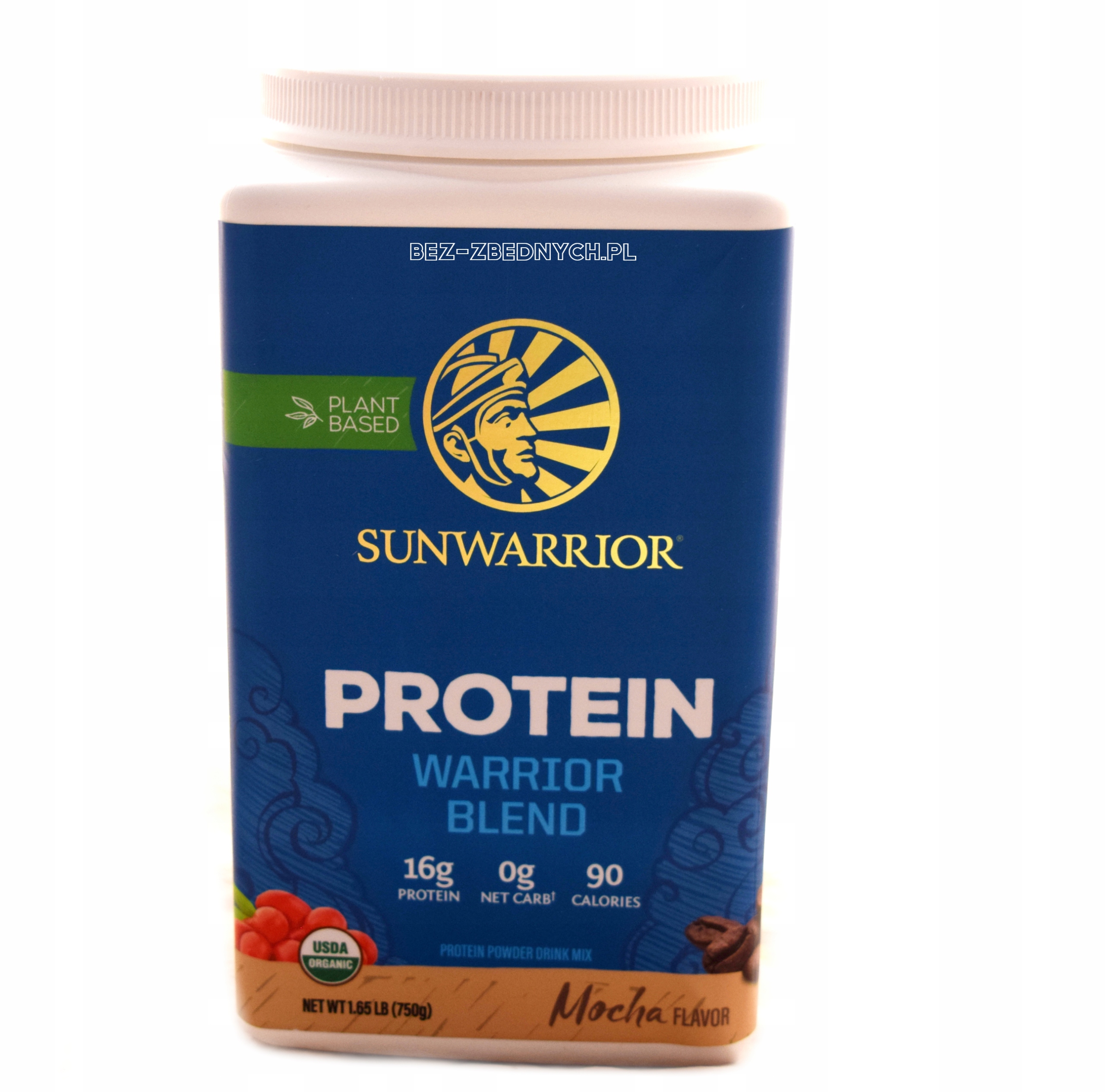 Sunwarrior Warrior Blend 750g Bio Proteinová Směs Rostlinných Bílkovin Vegan Keto