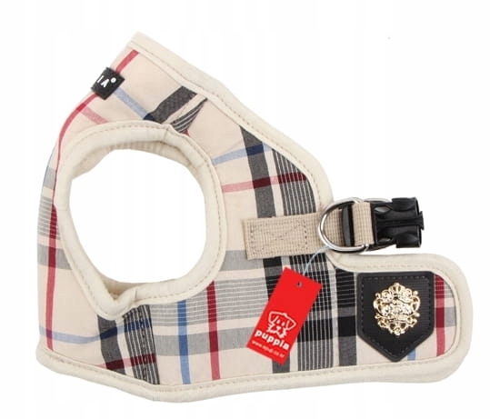 Levně Postroj vesta pro psa Puppia Junior béžová L