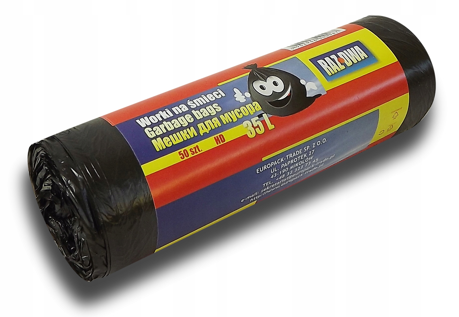 

Worki Na Śmieci Odpady 35L 50SZT Na Rolce Hdpe