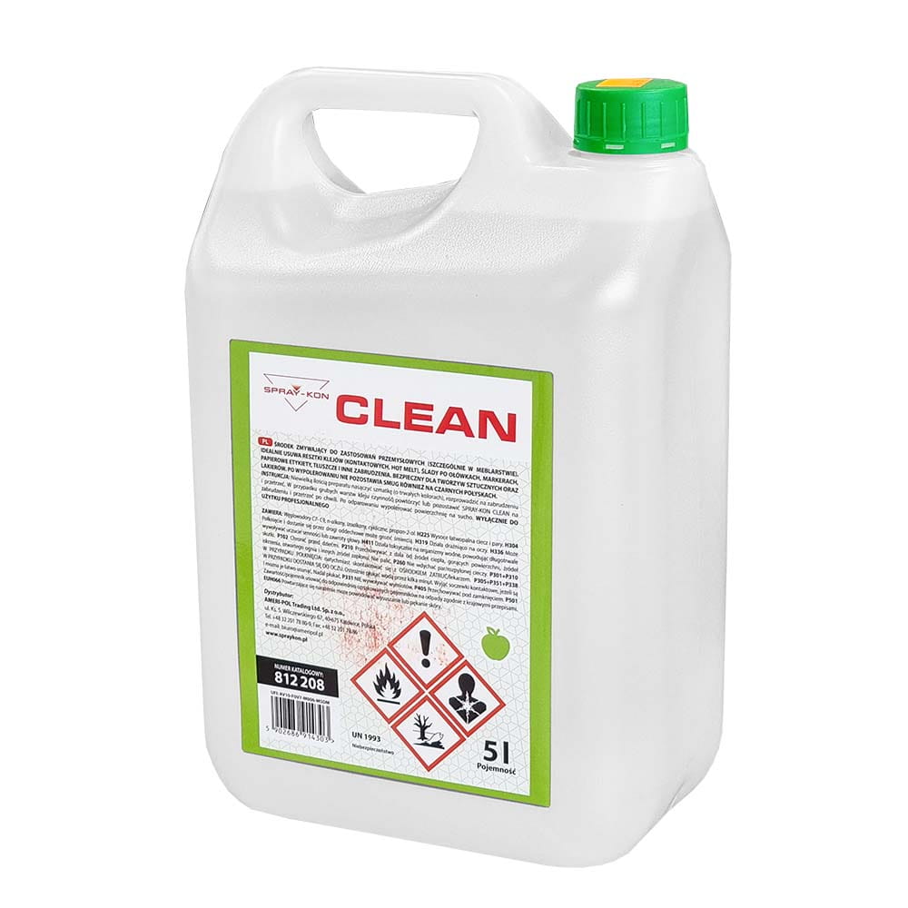 Čisticí prostředek na nábytek Spray-Kon Clean 5L na desky nábytku s lepidlem