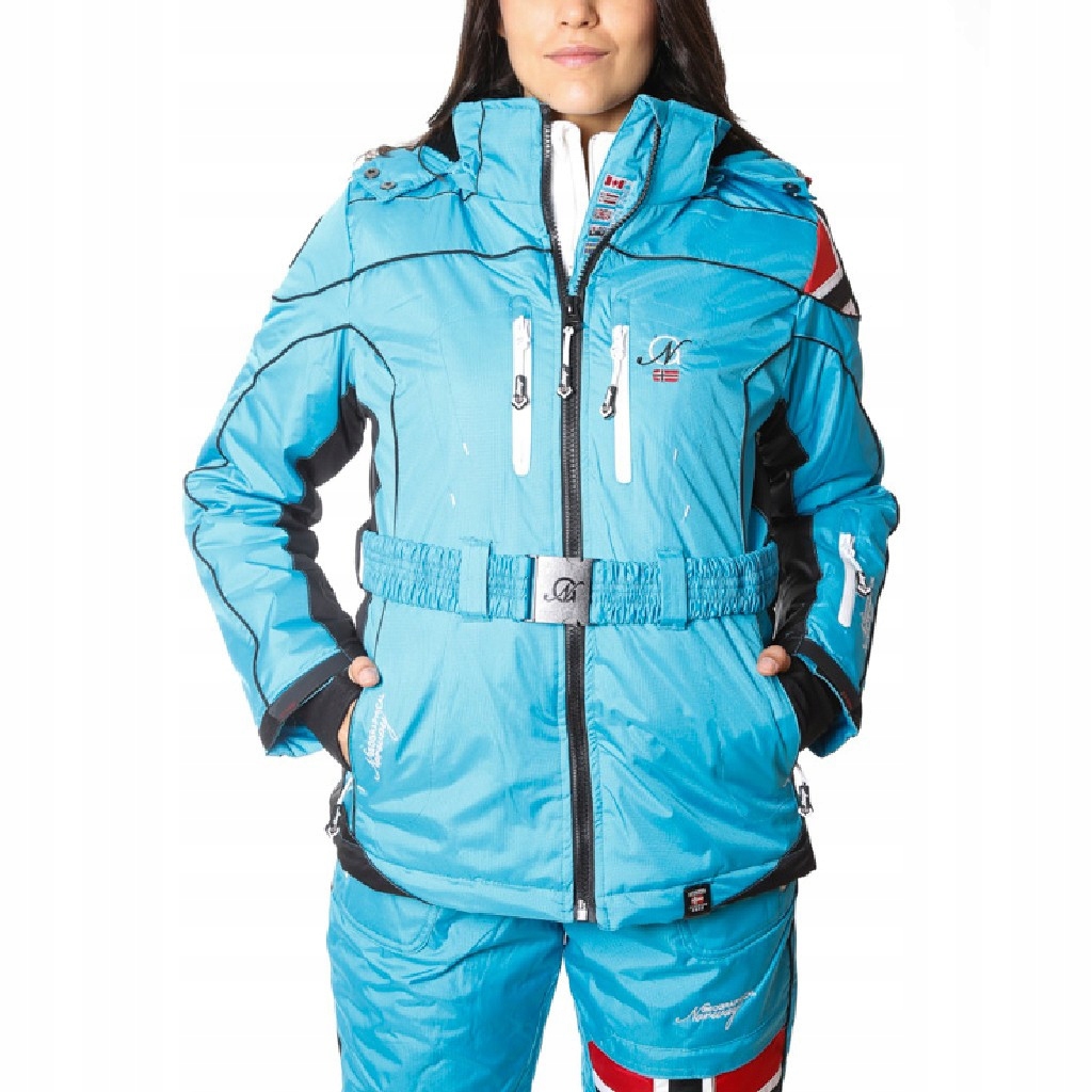 Geographical Norway bunda dámská Wynona lyžařská, snowboard XL tyrkysová