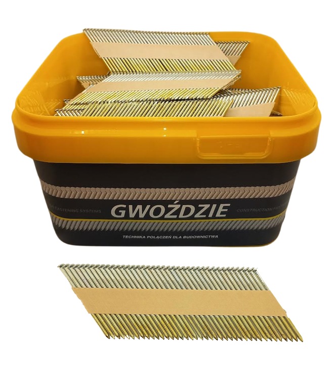 B.pro Gwoździe 34° do gwoździarki 2000szt. 2.9x90mm pierścieniowe