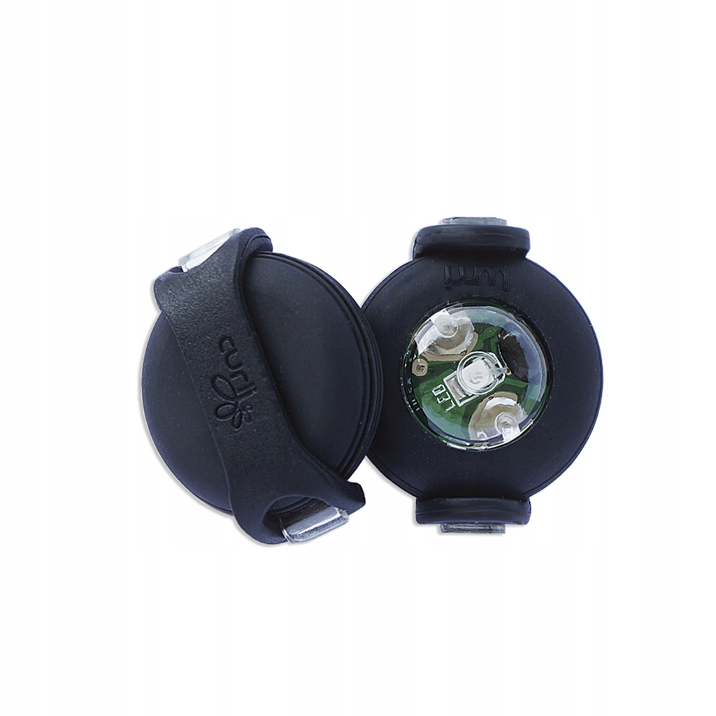 Levně Curli Luumi Led bezpečnostní světélko na obojek Black