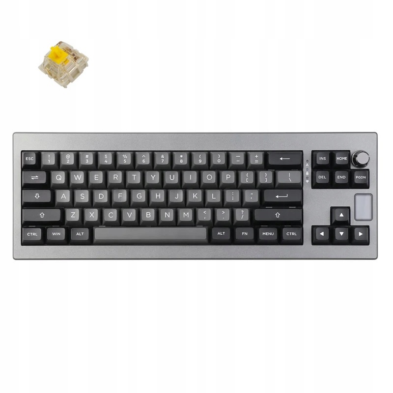 Epomaker Shadow-X Bezprzewodowa Klawiatura Mechaniczna 70% Black Silver