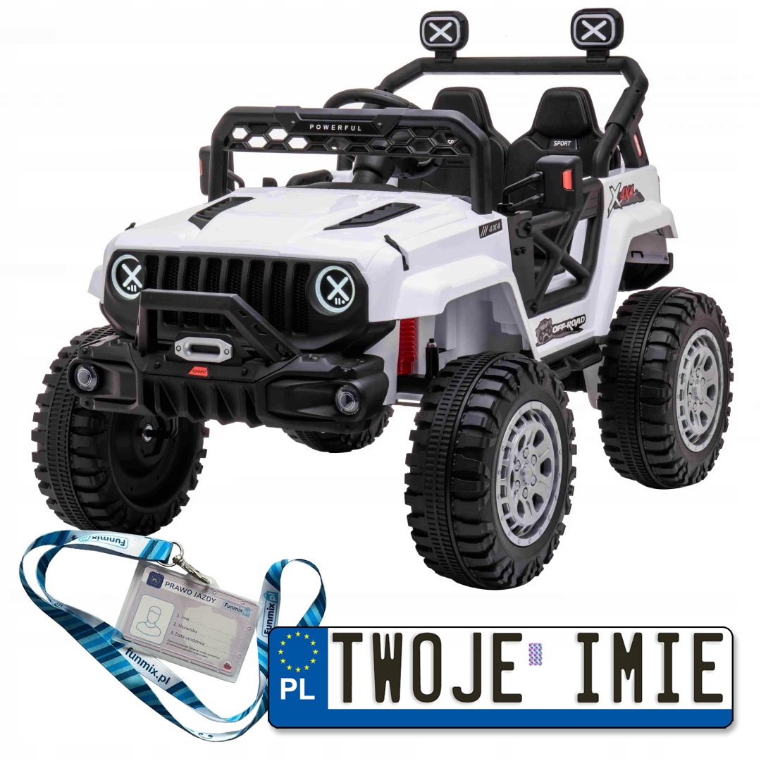 AUTO POJAZD OFF ROAD SPEED EKOSKÓRA 4X35W RADIO
