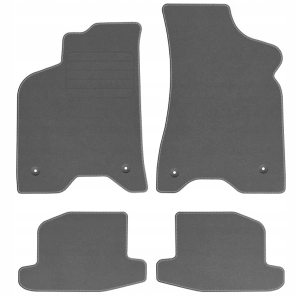 

Vw Lupo 98-05 Dywaniki welurowe Std Szare +stopery