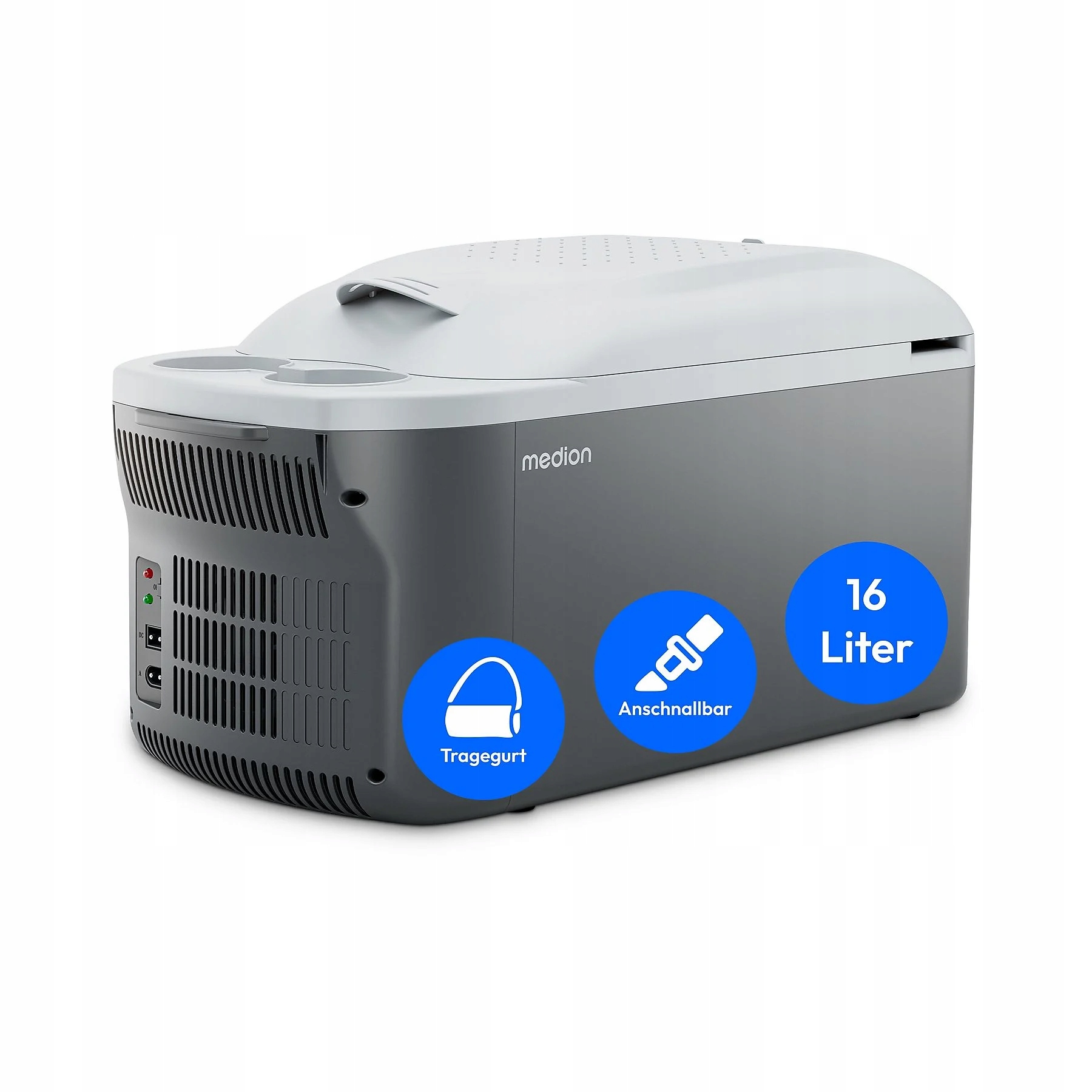 Lodówka turystyczna Przenośna 16L Chłodzenie i Grzanie 12V,230V