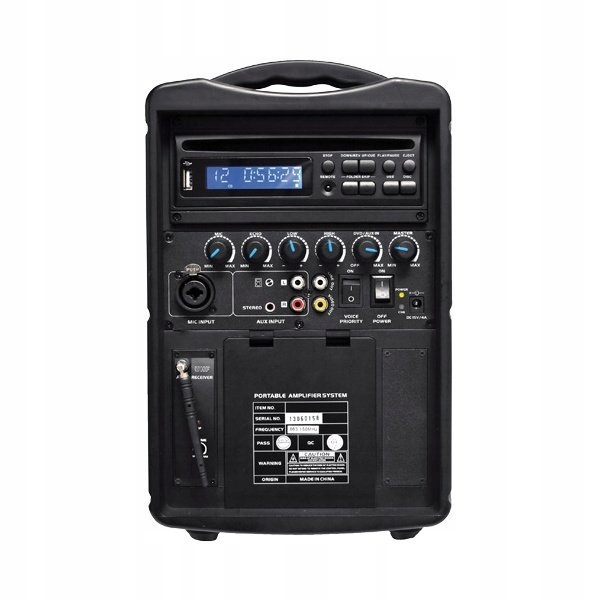 Mobilna Kolumna z CD USB Mikrofon UHF Pilot Moc znamionowa RMS 30 W