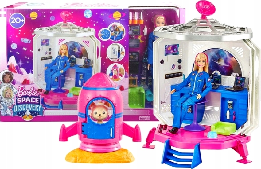 

Barbie Stacja Kosmiczna+lalka Astronautka GXF27