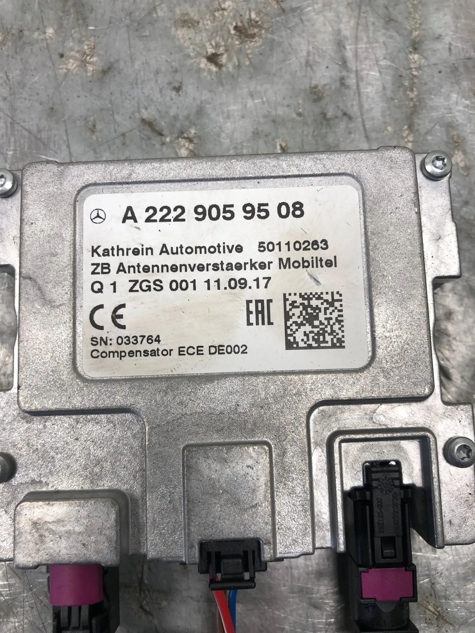 module control unit ANTENY MERCEDES S-KLASA W222 AMG A2229059508