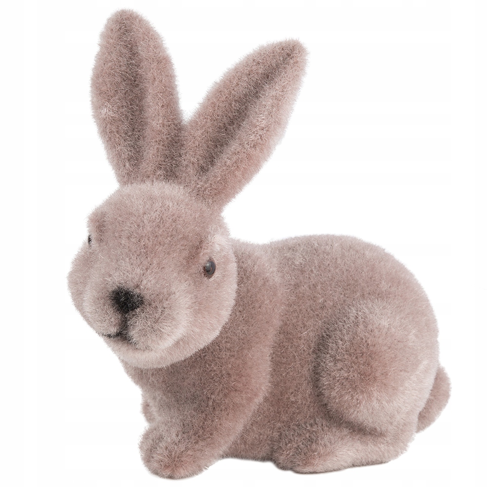 

Zając Flokowany Królik Wielkanocny Ozdobny 19cm