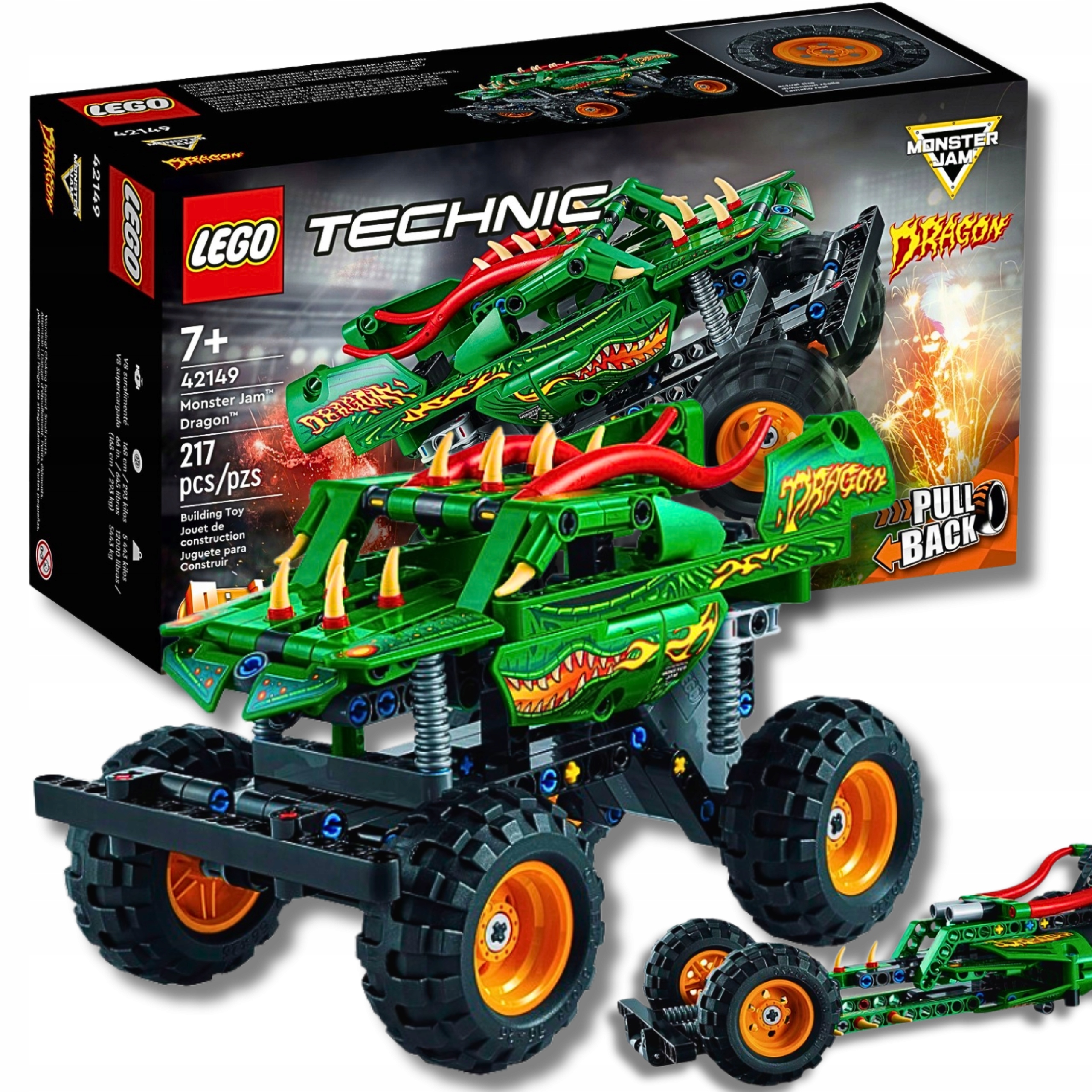 Klocki LEGO Technic Monster Jam Dragon 2 w 1 217 el.