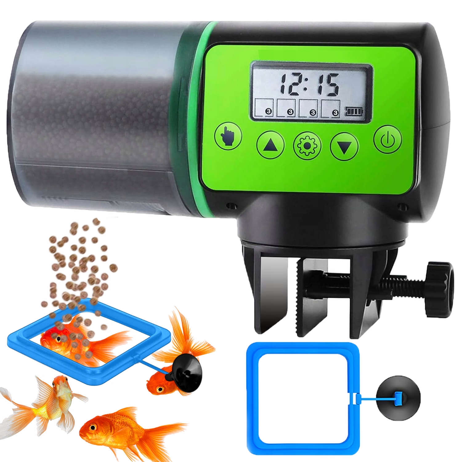 Levně LCD Automatické Krmítko S Časovačem 200 ML Dvě Různé Možnosti Montáže Tiché