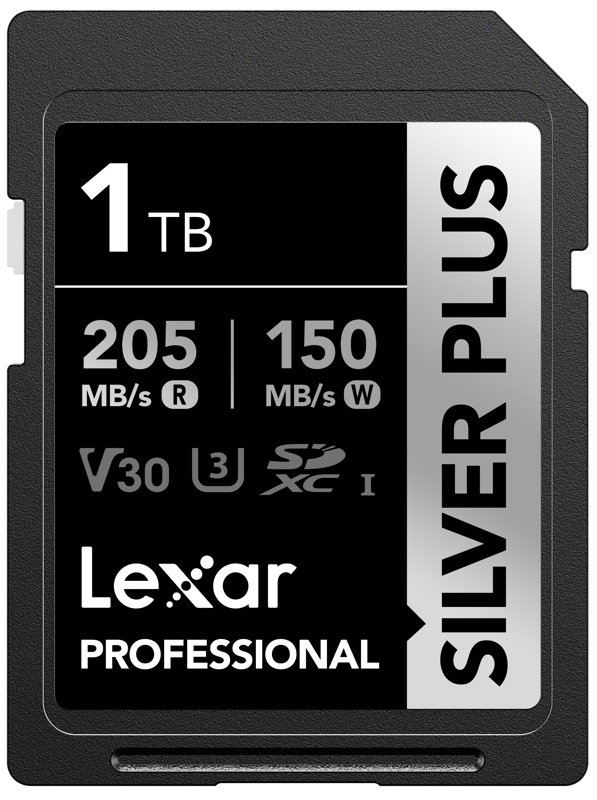 Lexar Sdxc Professional Silver Plus 1TB R205MB/s Z150MB/s U3 V30 Uhs-i