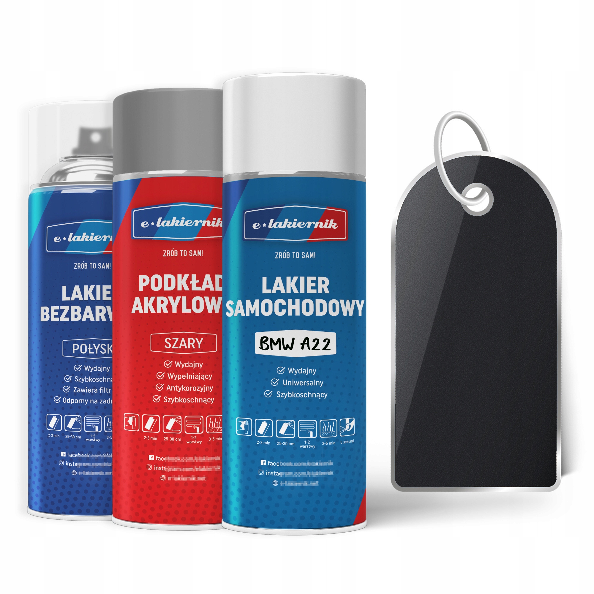 Autolak ve sprejiw Sprayu Bmw A22 Sparkling Graphite