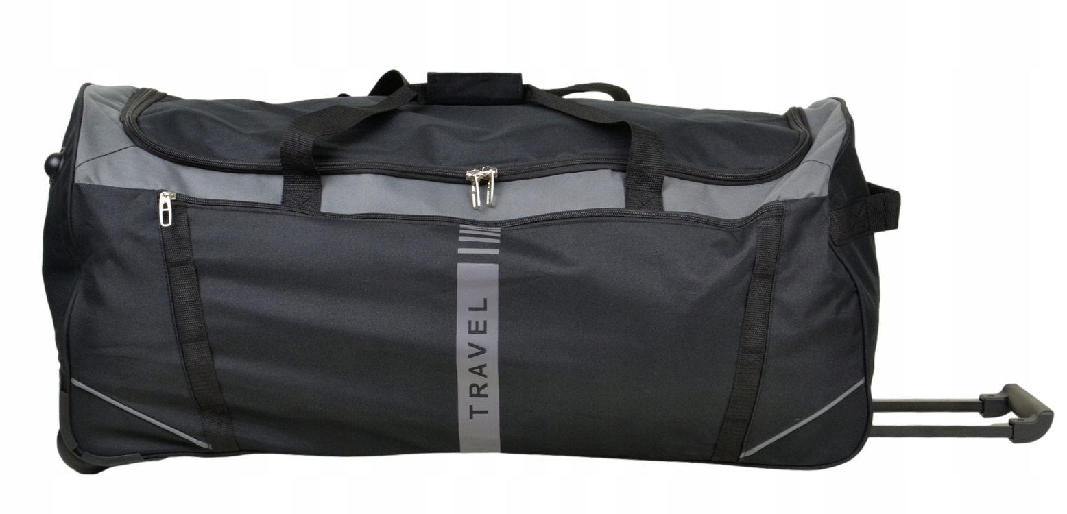 Duża Torba Podróżna Materiałowa Bagia Premium 115L Na Dwóch Kołach