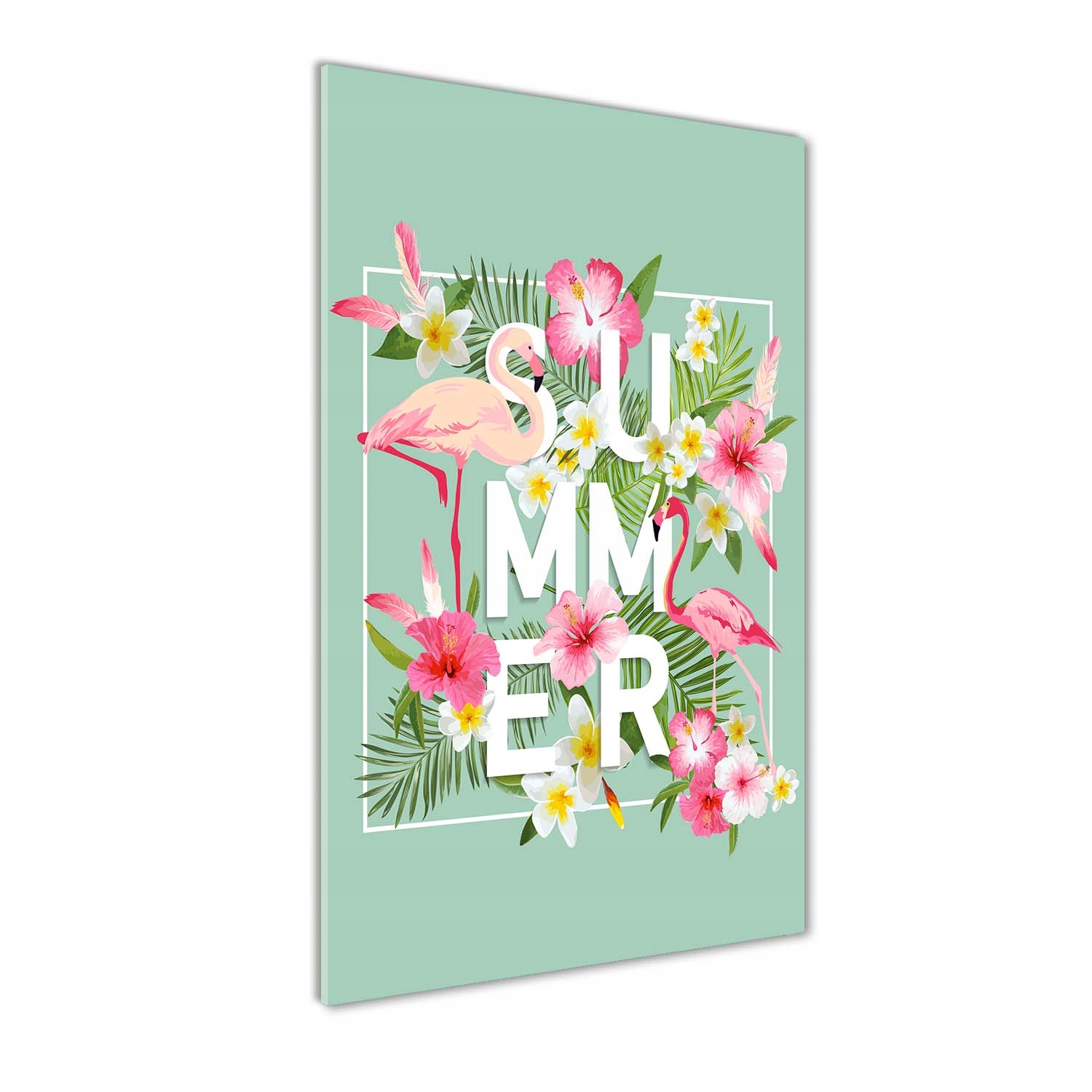 

Foto obraz akrylowy Wakacje i flamingi 50x100 cm