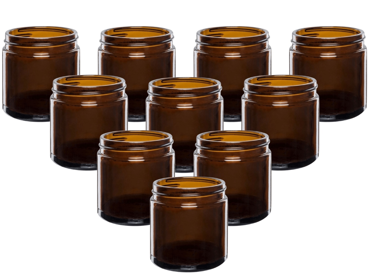 

Słoik brązowy szklany do świec 120ml z gwintem x10