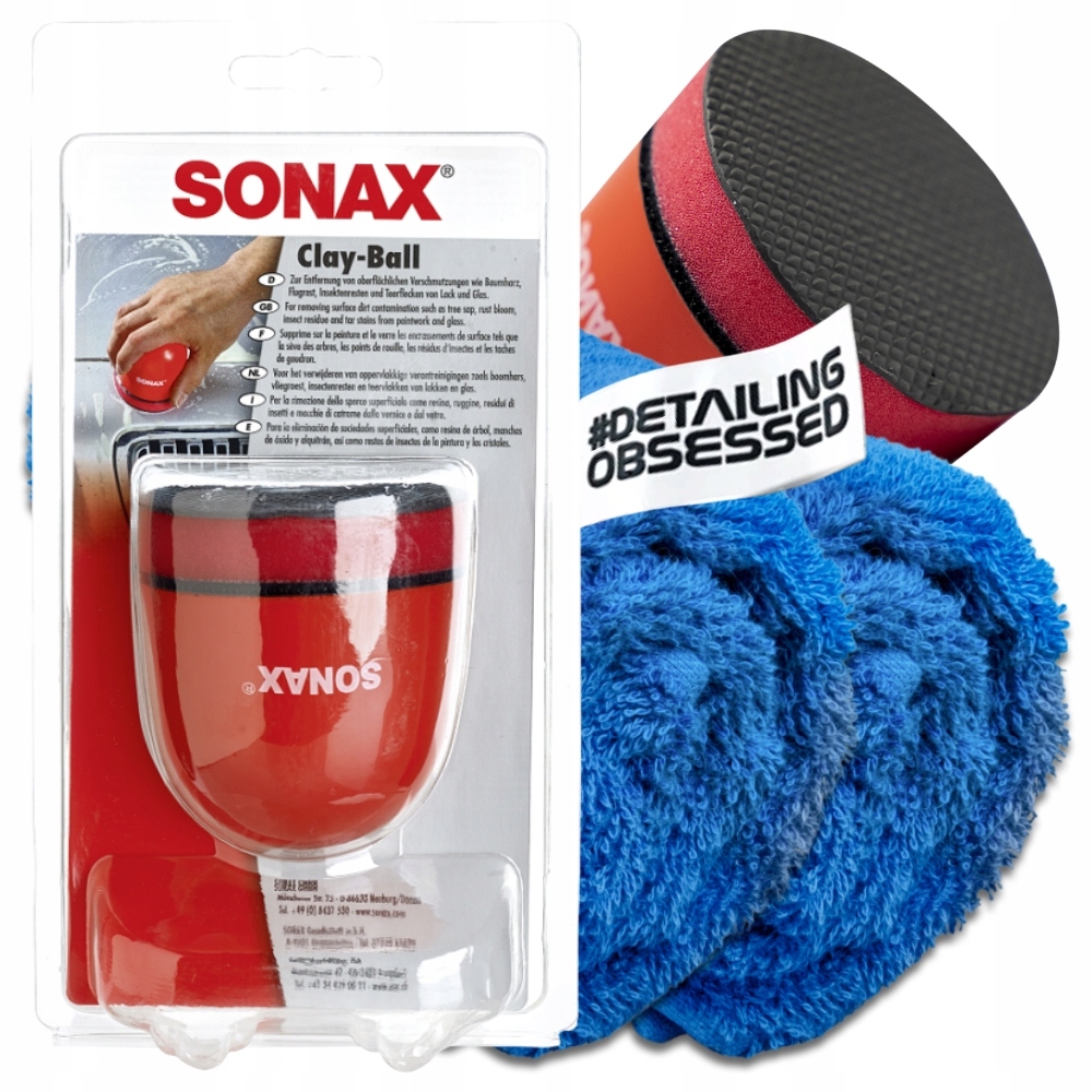 

Sonax Clay Ball glinka na gąbce uchwyt