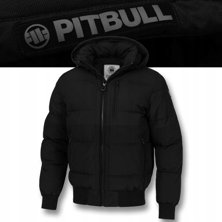 Pánská Zimní bunda Pitbull Teplá bunda s kapucí Patton s odnímatelnou kapuce