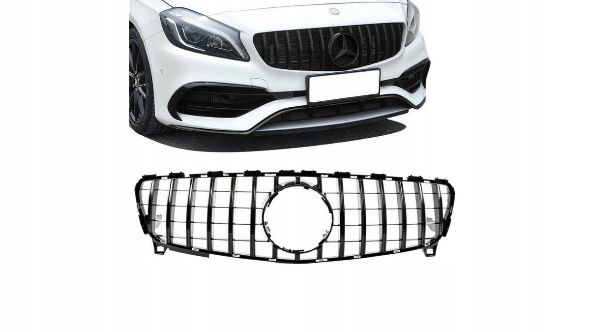 Gril Mercedes-Benz A W176 Facelift Gt Gloss čierny