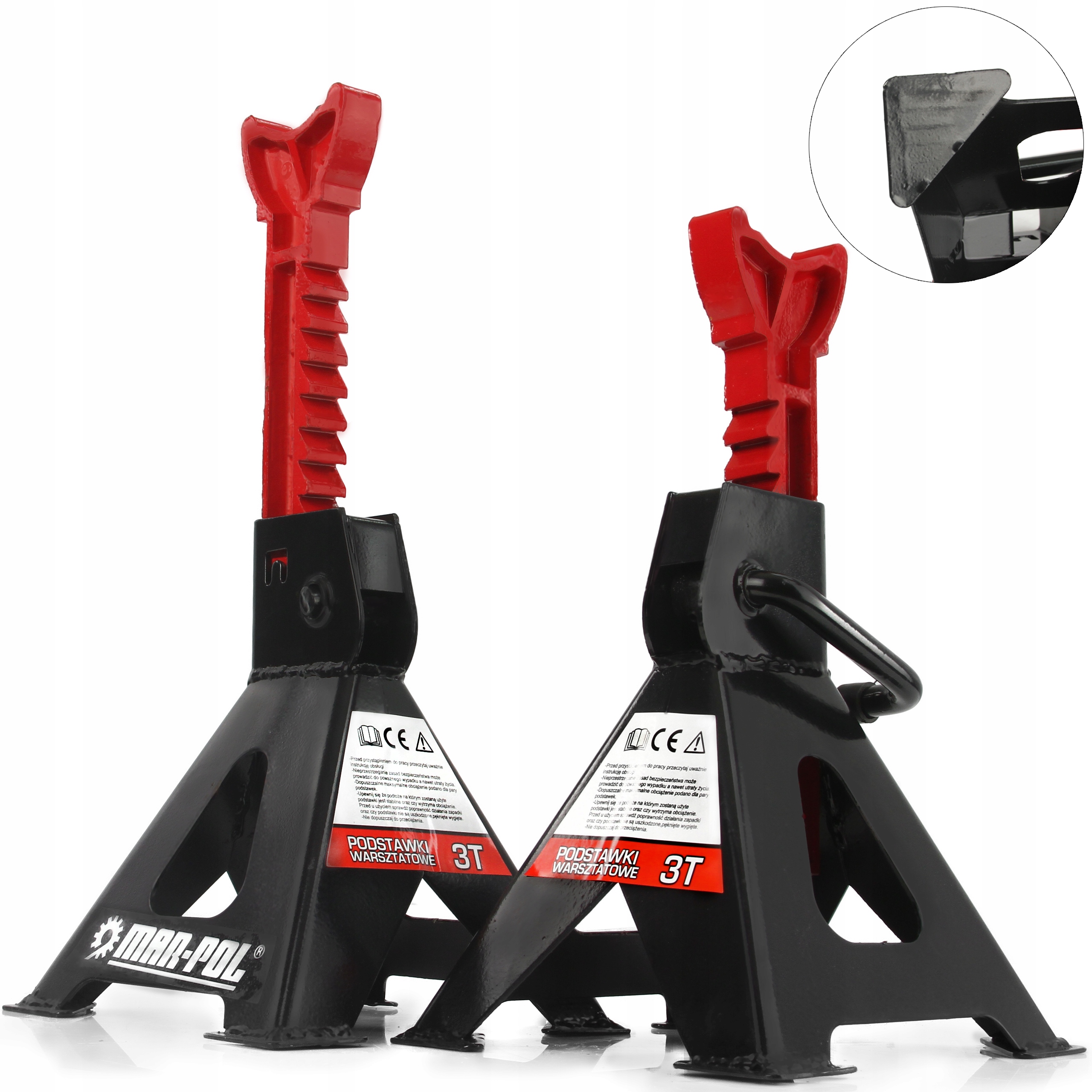 2x KOBYŁKI WARSZTATOWE PODSTAWKI REGULOWANE PODPORY SAMOCHODOWE DO AUTA 3T