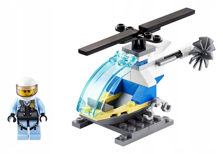 Lego City 30367 Helikopter policyjny policja śmigłowiec pilot policjant