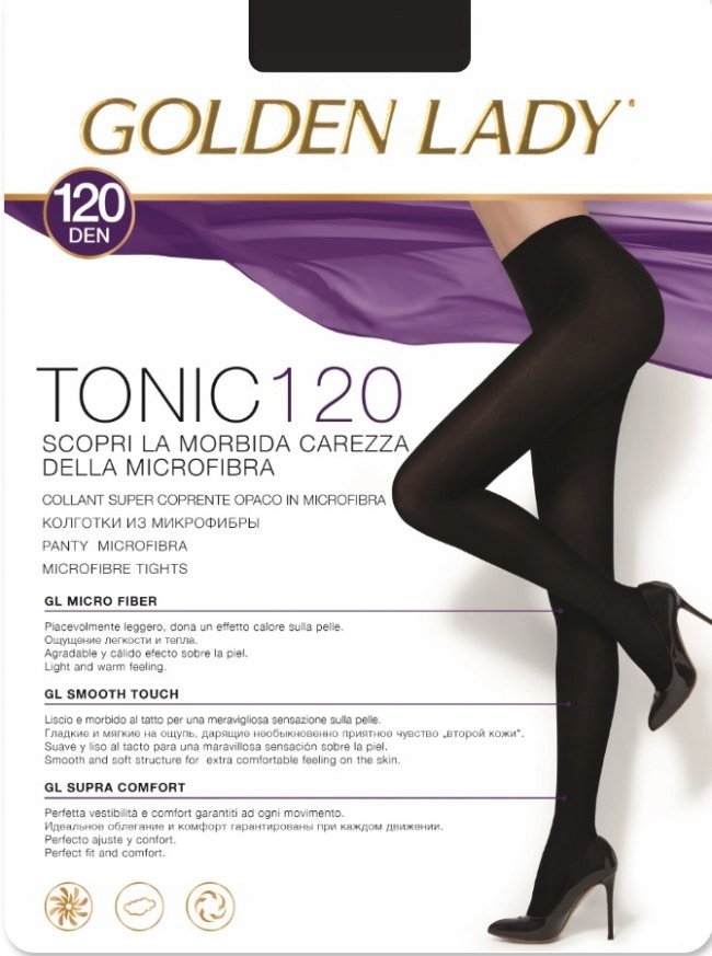 

Golden Lady rajstopy Tonic 100 den 2 nero
