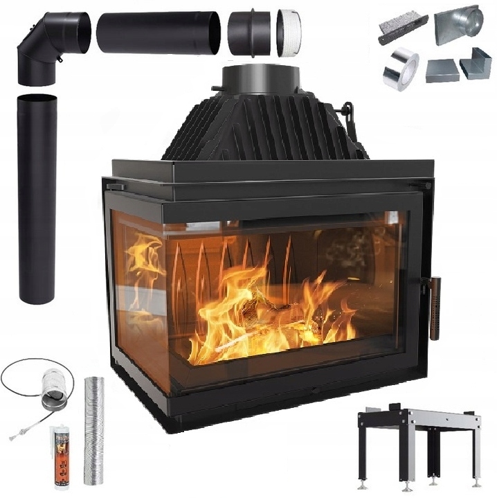 Krbová Rohová Krbová Vložka Simple 15 Levá Eko Sada Trubky Lufty