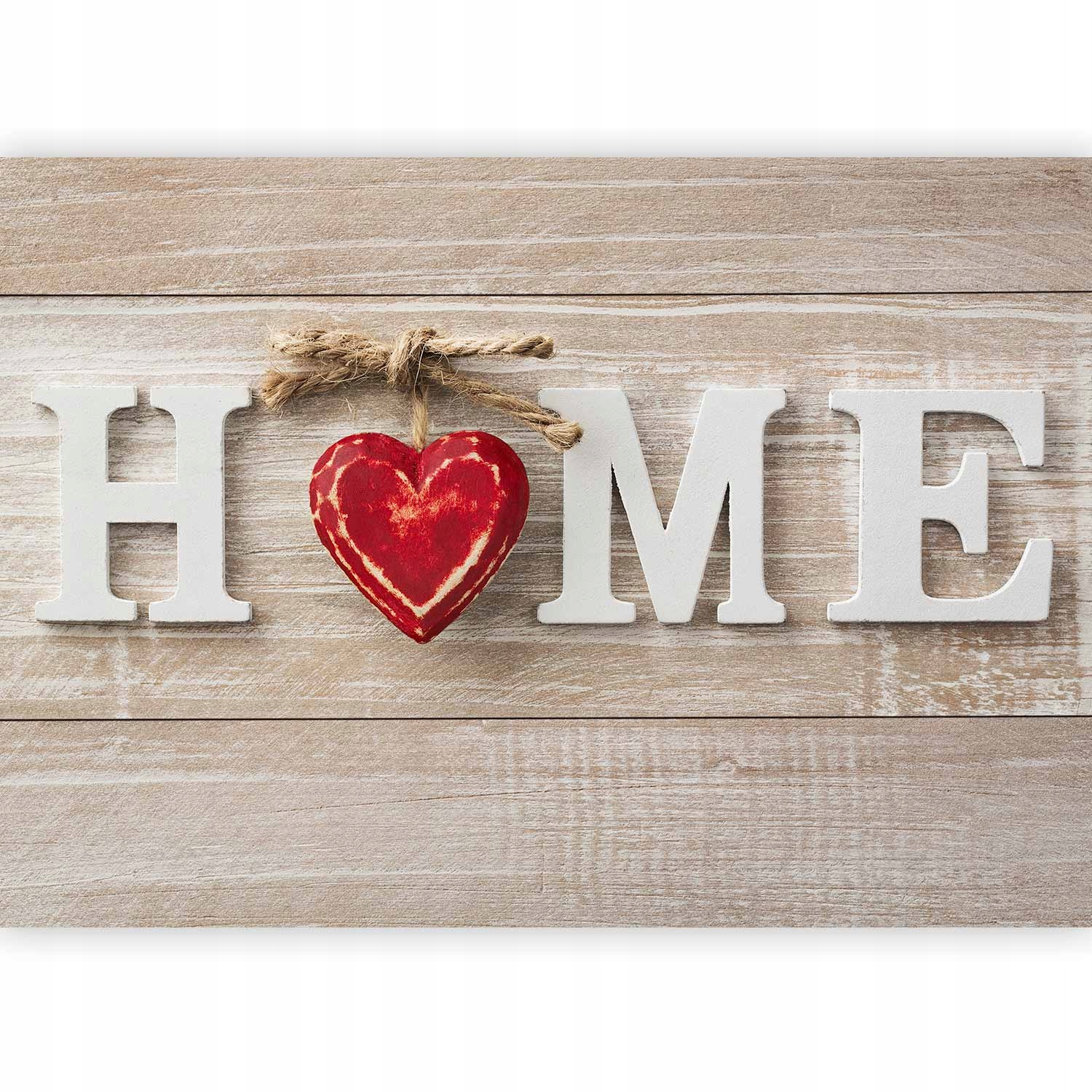 Fototapeta Home Srdce Dřevo Desky Retro Vintage Tapeta Do Obývacího Pokoje 400x280