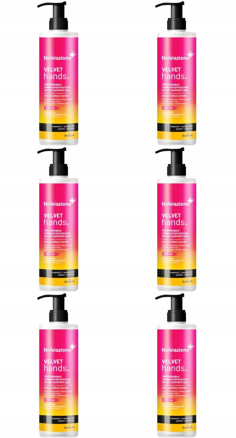 Nivelazione Velvet Hands maska na ruce 6 x 200 ml
