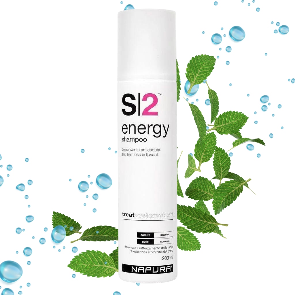 Napura S2 Energy Profesionální šampon proti vypadávání vlasů s biotinem