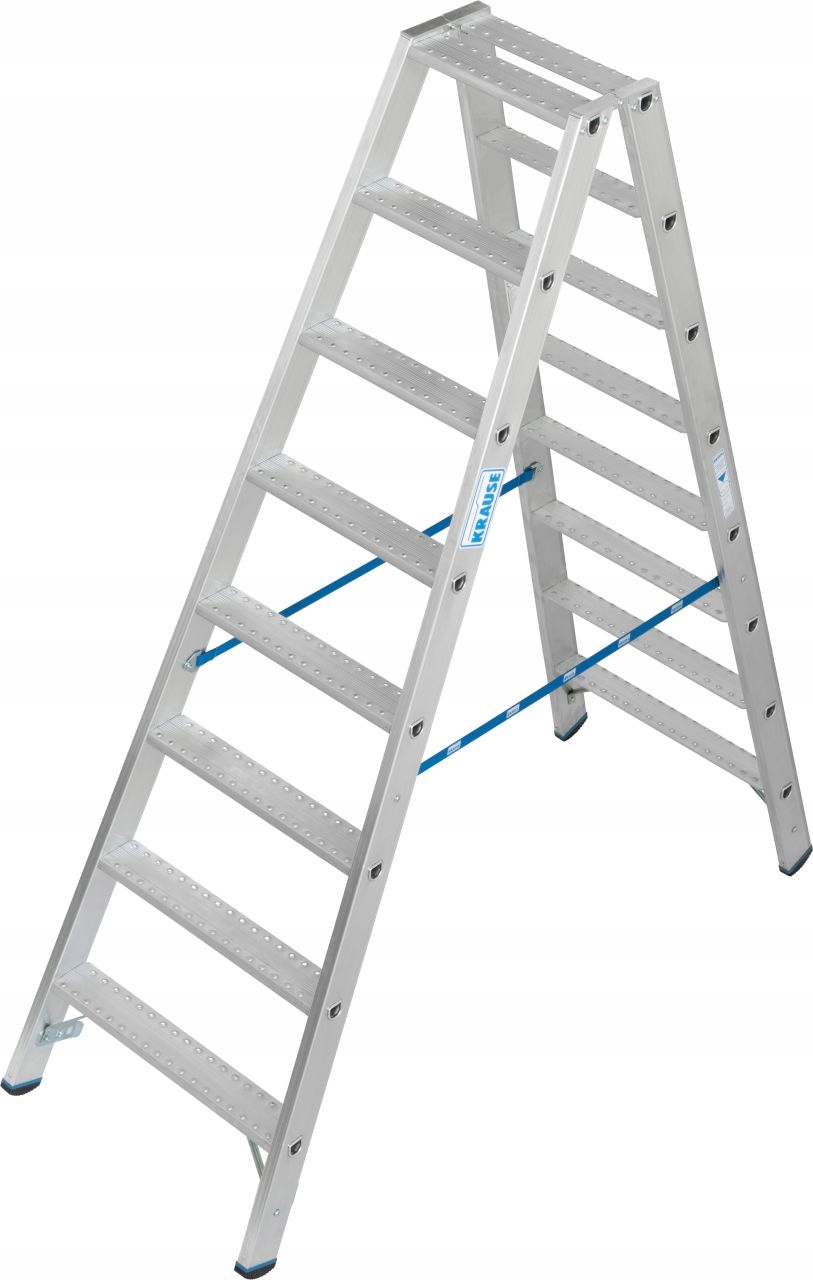 Drabina aluminiowa dwustronna 2x8 stopnie R13 3,40m