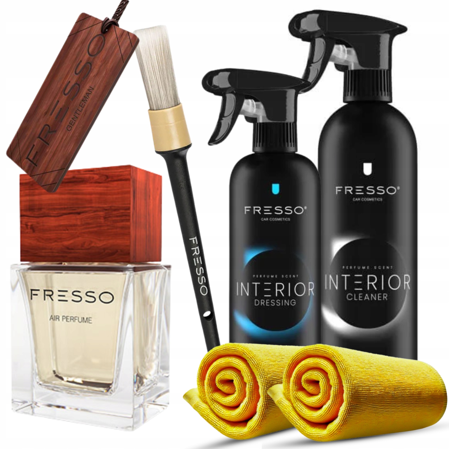 Fresso zestaw do czyszczenia kokpitu Gentleman zawieszka i perfuma