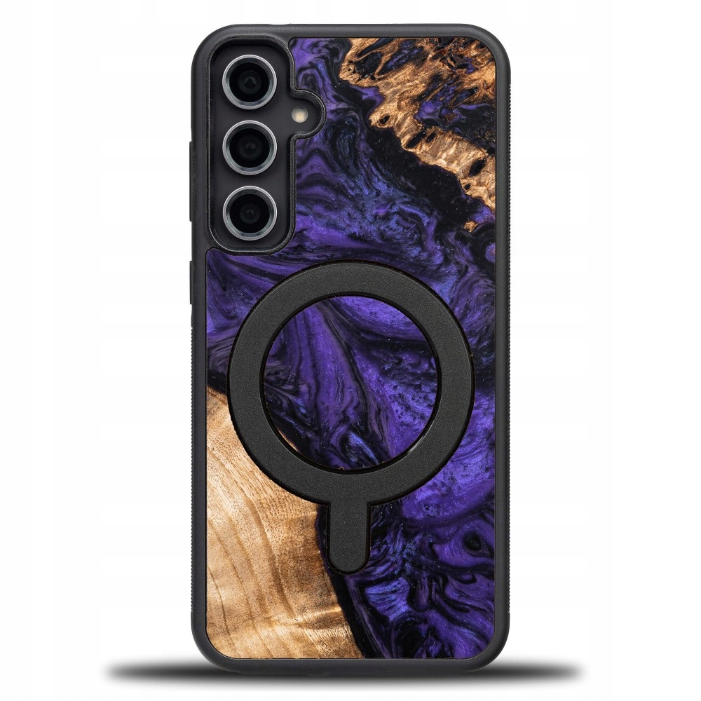 Pouzdro Bewood Unique pro Samsung Galaxy S23 Fe Violet s MagSafe