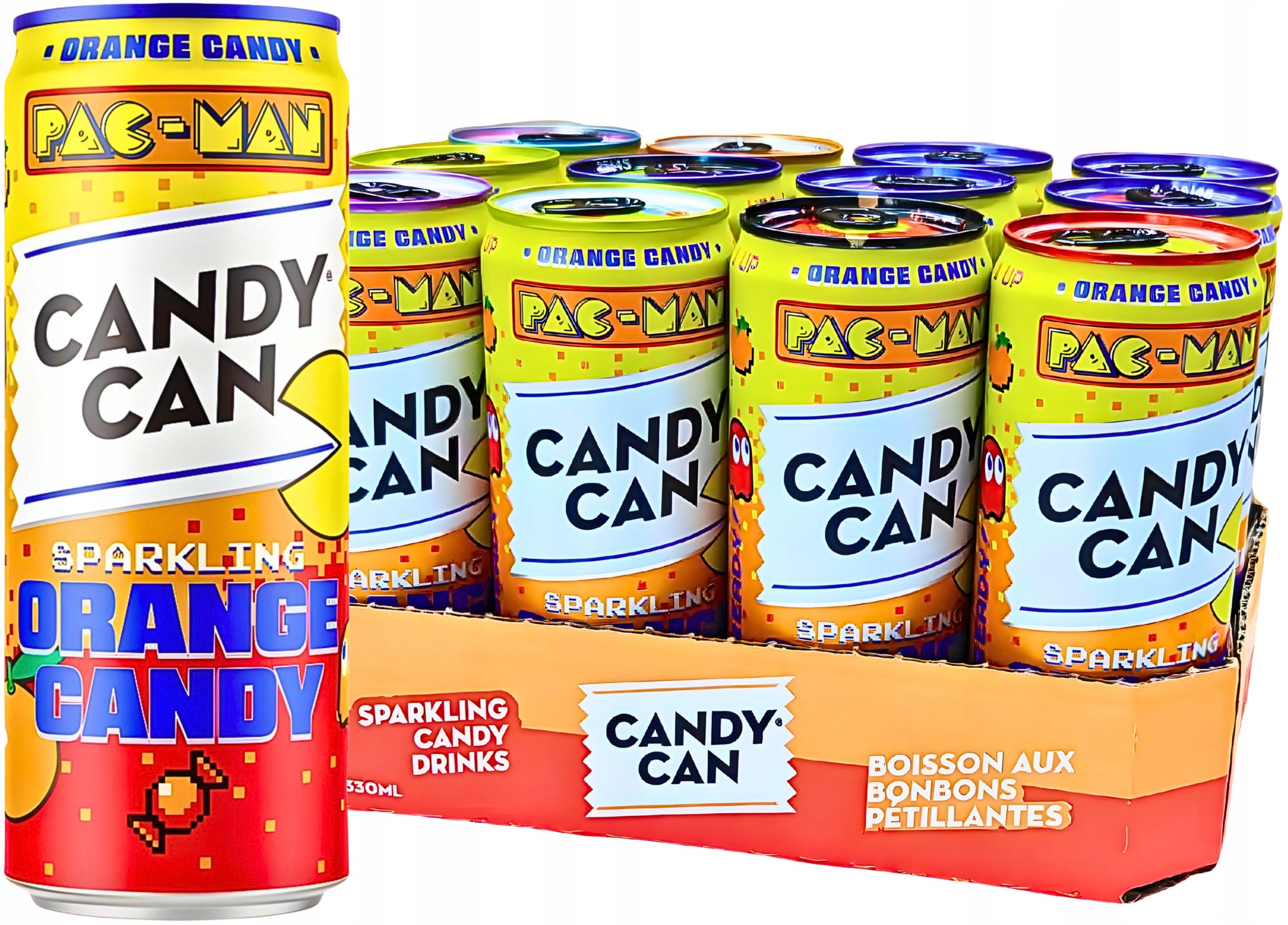 Candy Can Pac-Man Orange Candy 12×330ml