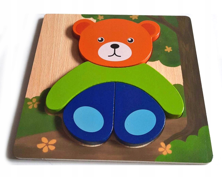 

Układanka drewniana puzzle Miś